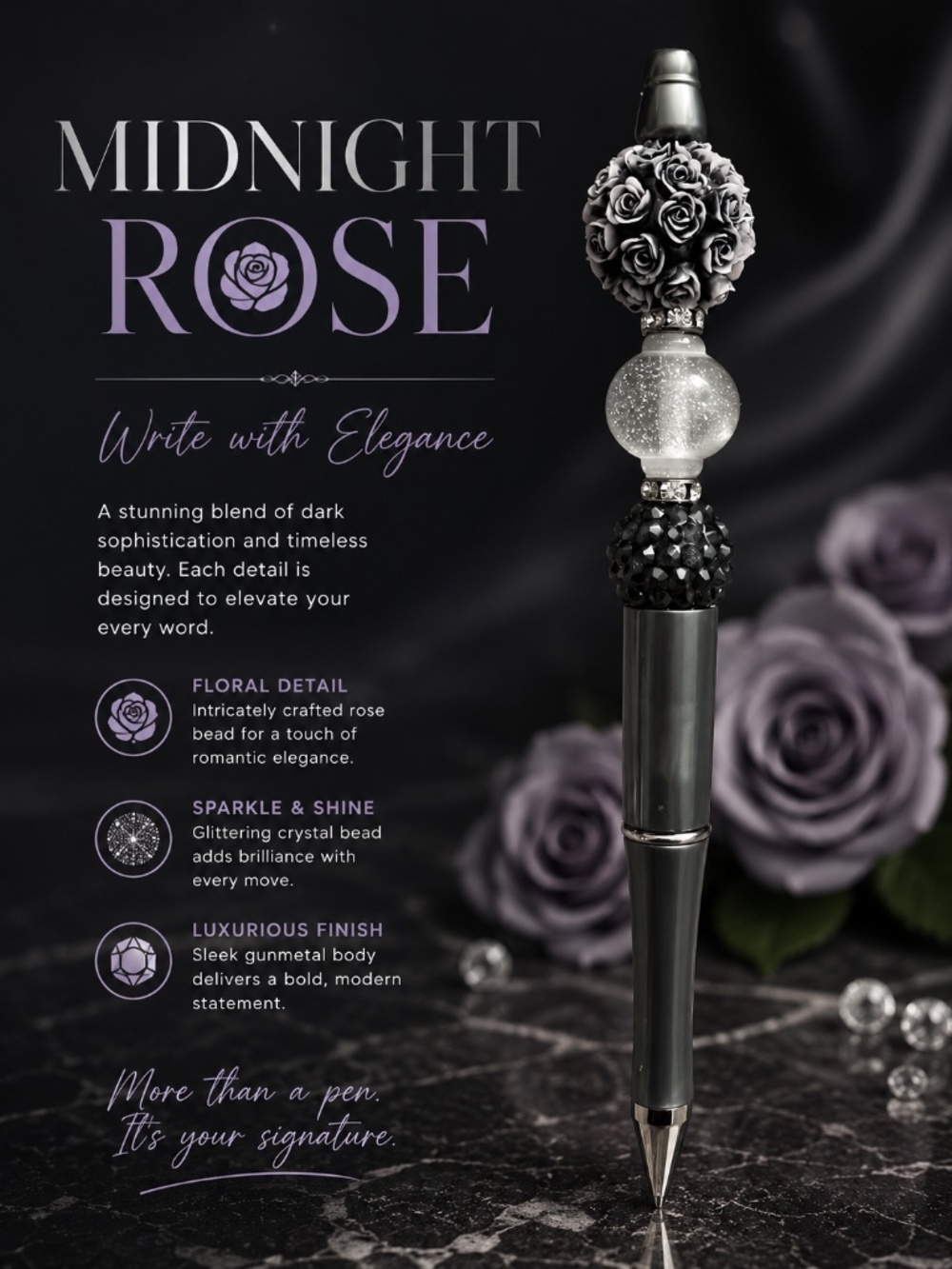 Shadow Rose Pen